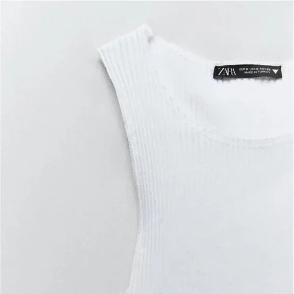 Zara Ribbed Top L - Picture 7 of 8